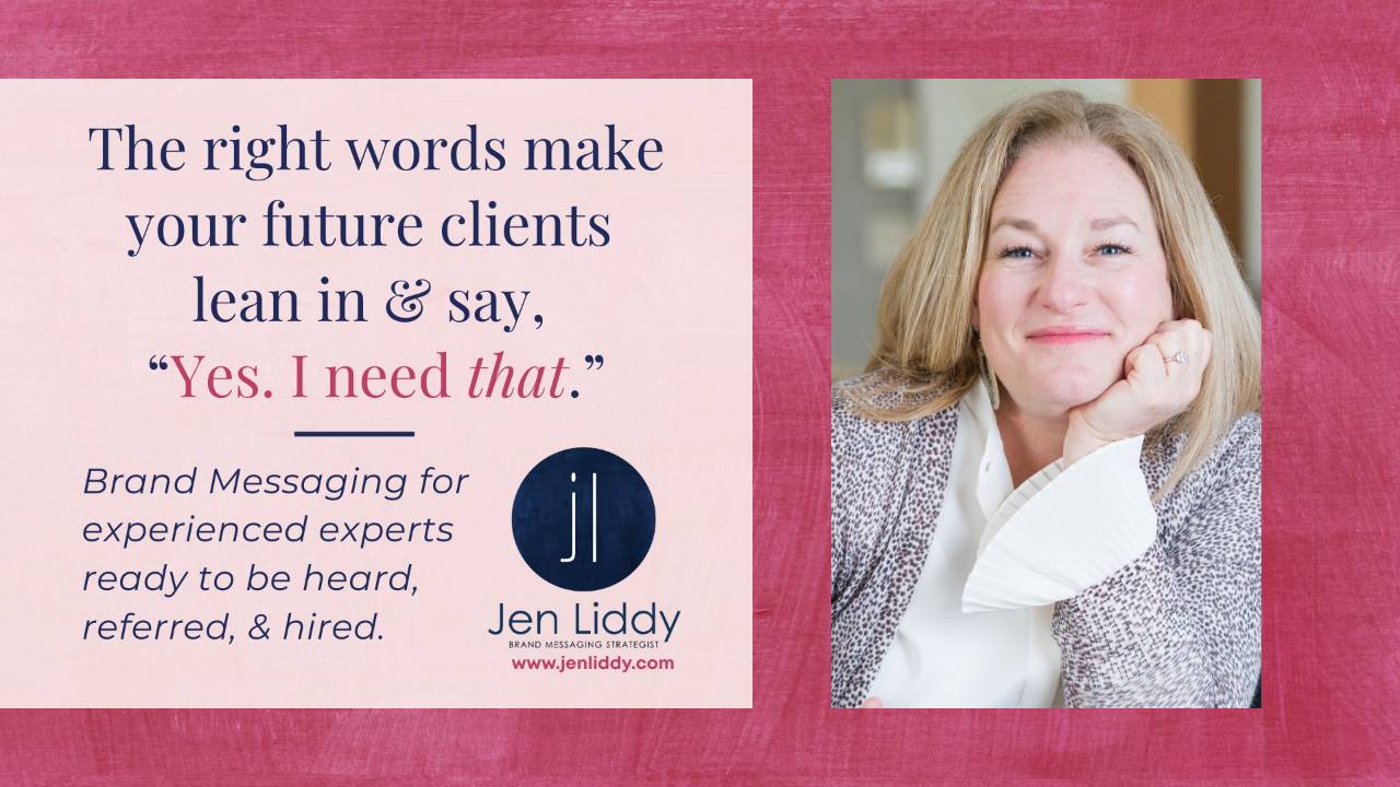 Jen Liddy, Brand Messaging Strategist