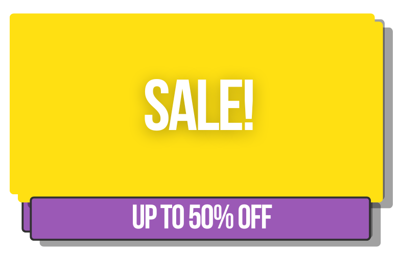 Sale up to 50% off