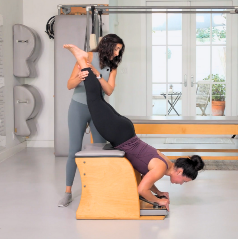 Carrie Russo Teaching Pilates