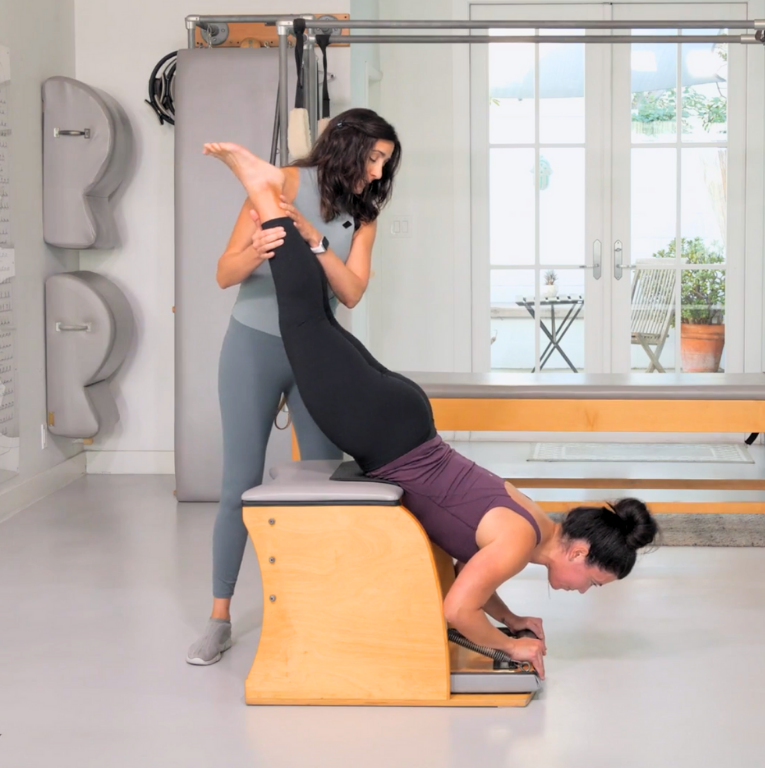 Carrie Russo Teaching Pilates