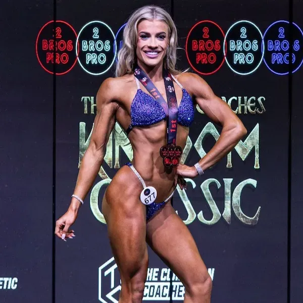 Katie 2bros Bikini Coaching Champion