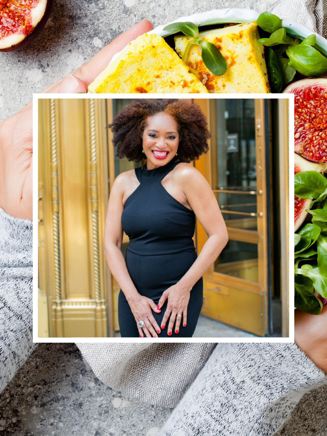 Healthy youthful woman African age gracefully