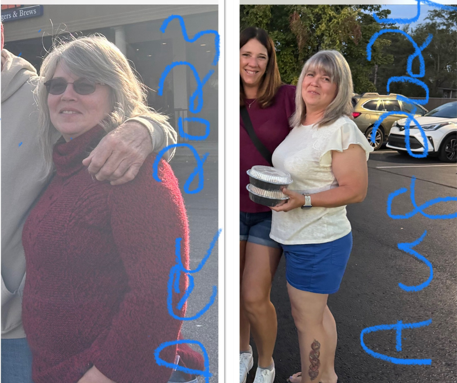 before after Trim Healthy Mama with Coach Kris