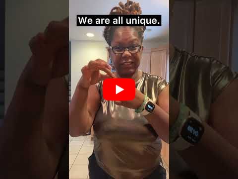 We Are All Unique! #asl #deafcreatorcontent #deafsignlanguage
