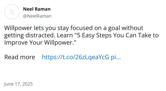 Willpower lets you stay focused on a goal without getting distracted. Learn 