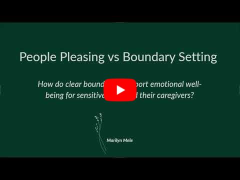 People Pleasing vs Boundary Setting