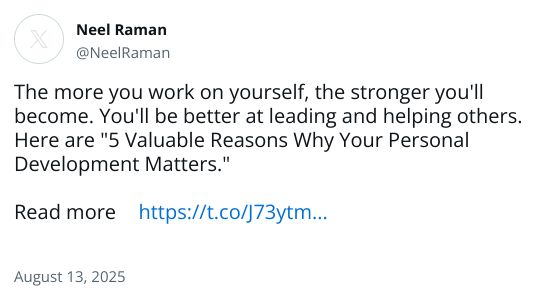 The more you work on yourself, the stronger you'll become. You'll be better at leading and helping others. Here are 