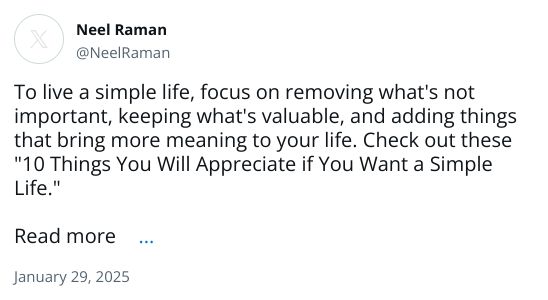 To live a simple life, focus on removing what's not important, keeping what's valuable, and adding things that bring more meaning to your life. Check out these 
