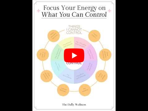 Stop Squandering Your Energy on Stuff You Can't Control!