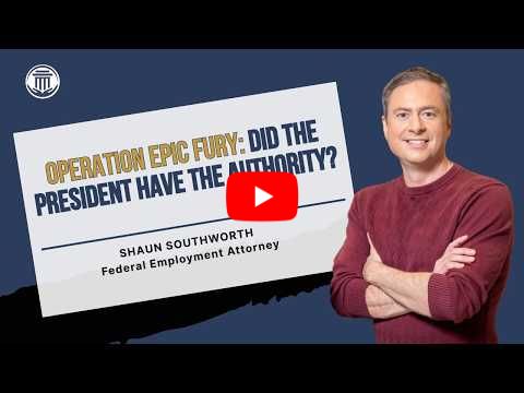 3.2 Operation Epic Fury: Did the President Have the Authority?