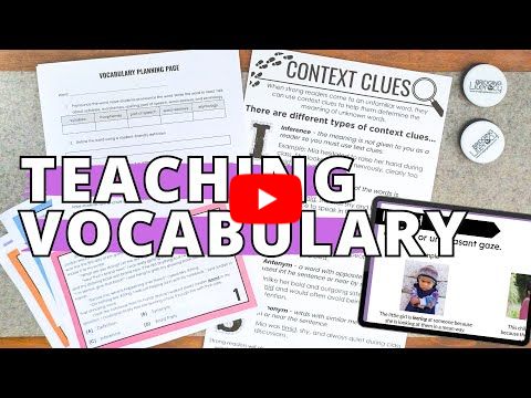 Teaching Vocabulary