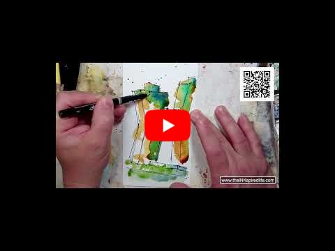 Ink Wash Sketch - The Copper Building NYC