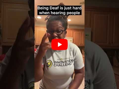 Being Deaf Must Be So Hard! #asl #deafcreatorcontent