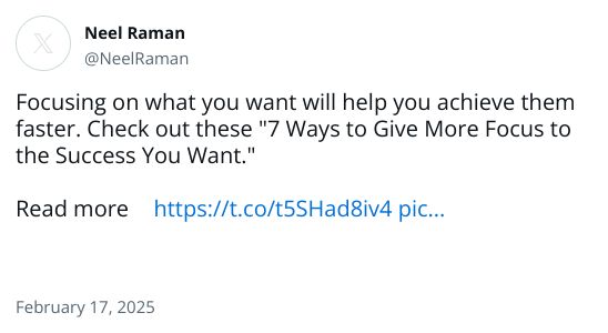 Focusing on what you want will help you achieve them faster. Check out these 