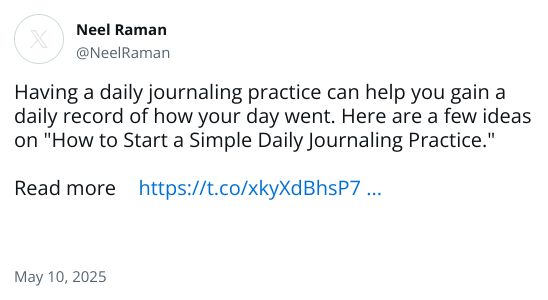 Having a daily journaling practice can help you gain a daily record of how your day went. Here are a few ideas on 