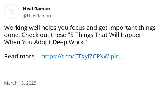 Working well helps you focus and get important things done. Check out these 