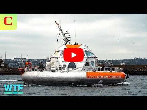 Meet the Spaceship-like Vessel Made to Drift Over the North Pole