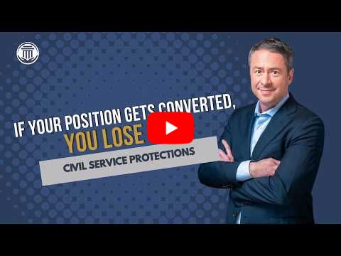 3.9 If Your Position Gets Converted to Schedule Policy/Career, You Lose Your Civil Service Position