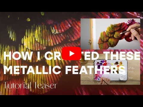 Painting Metallic Humming Bird Feathers