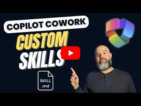 How to Build Custom Skills in Copilot Cowork