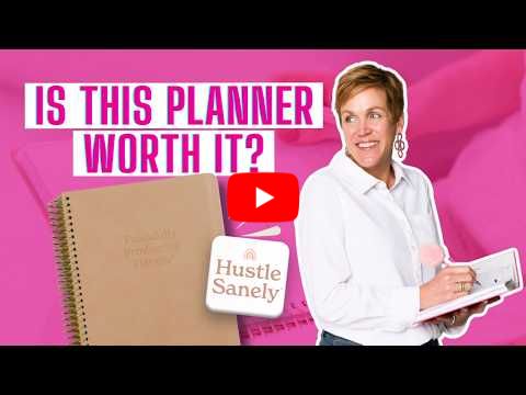 Hustle Sanely's Peacefully Productive Planner - My Honest Review