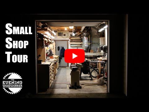 My Small Shop Tour & Layout | Evening Woodworker