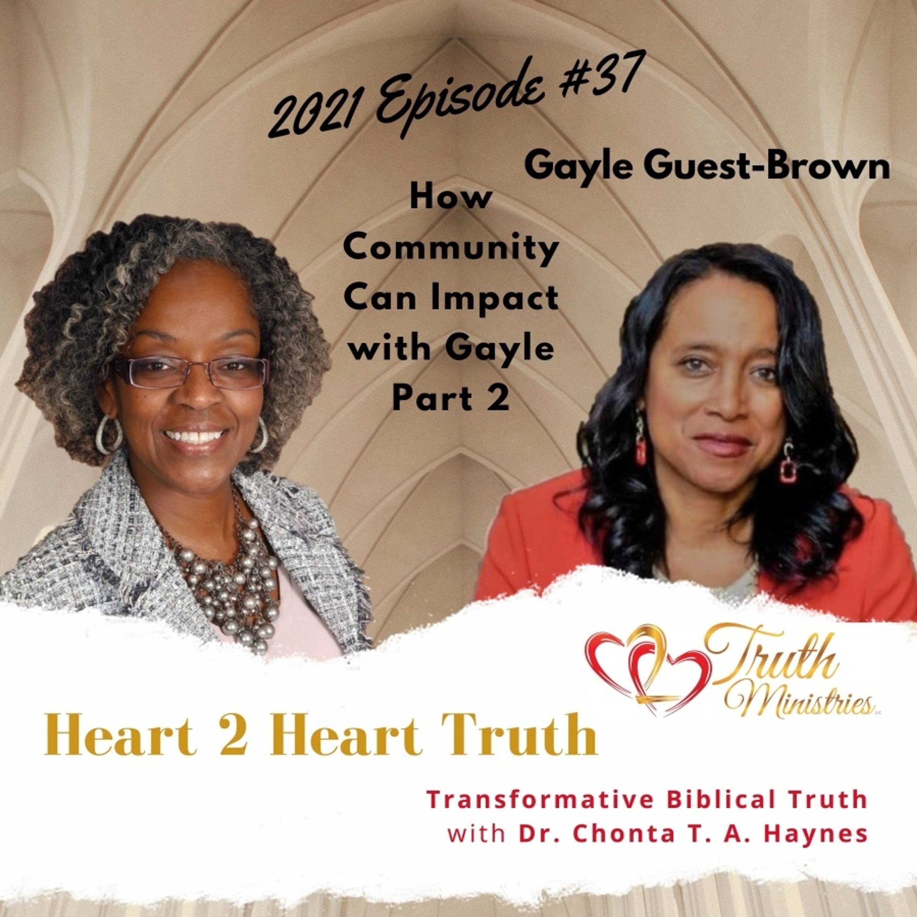 How Community Can Impact with Gayle - Part 2 episode artwork