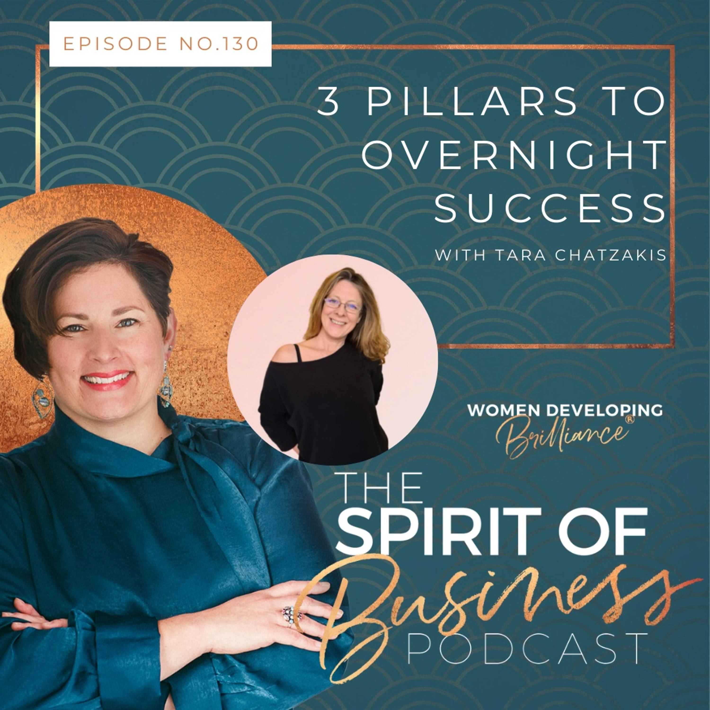 #130 3 Pillars to Overnight Success with Tara Chatzakis