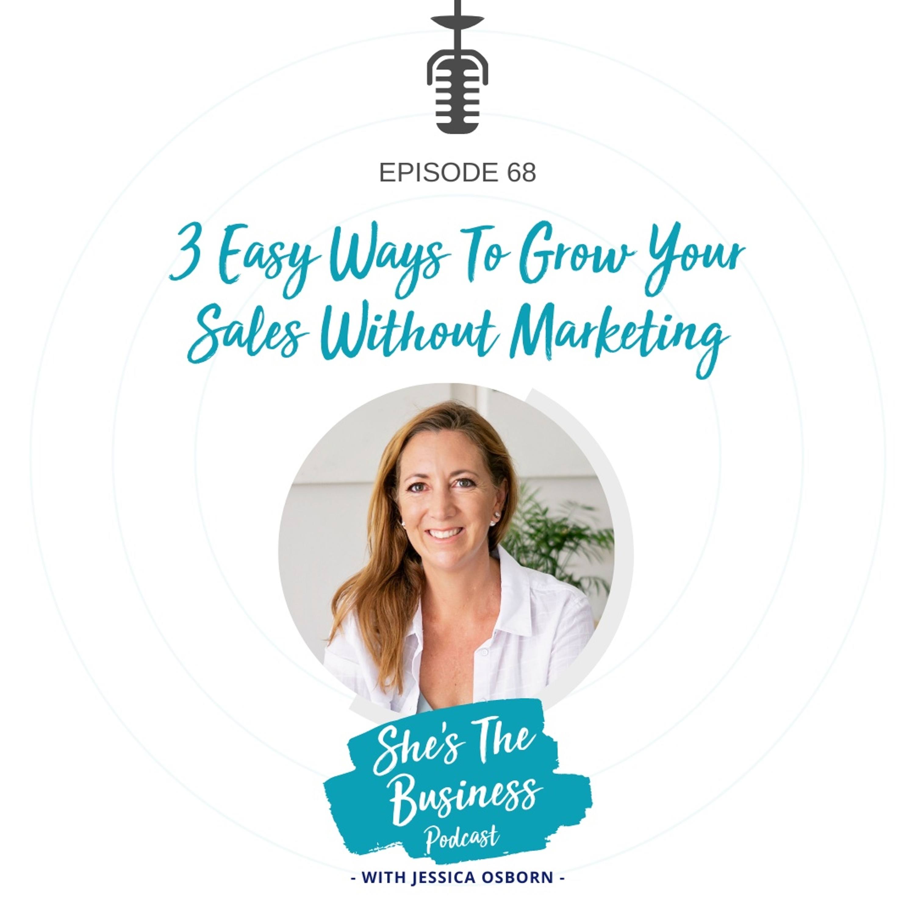 068 -  3 Easy Ways To Grow Your Sales Without Marketing