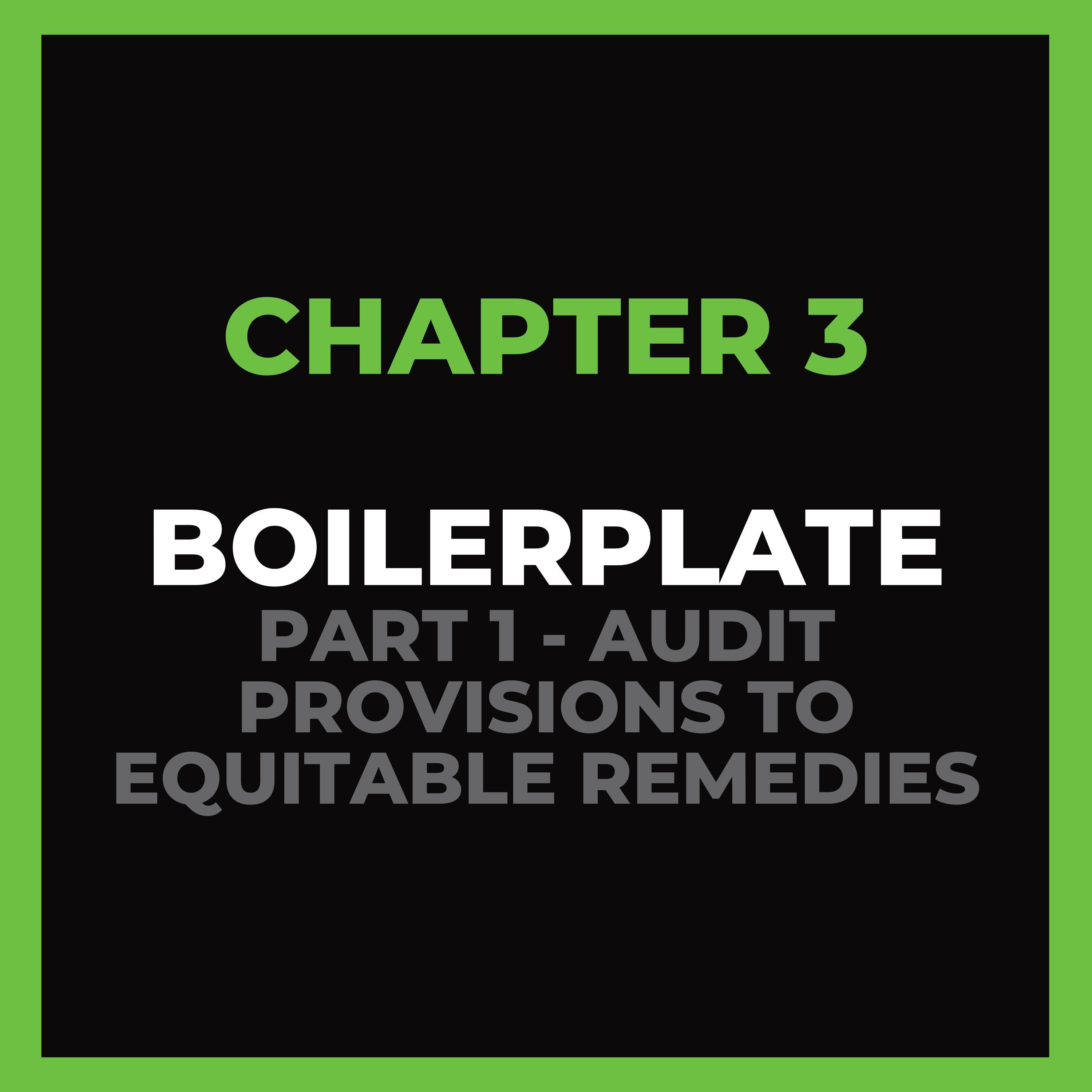 Chapter 3 - Boilerplate (Part 1)