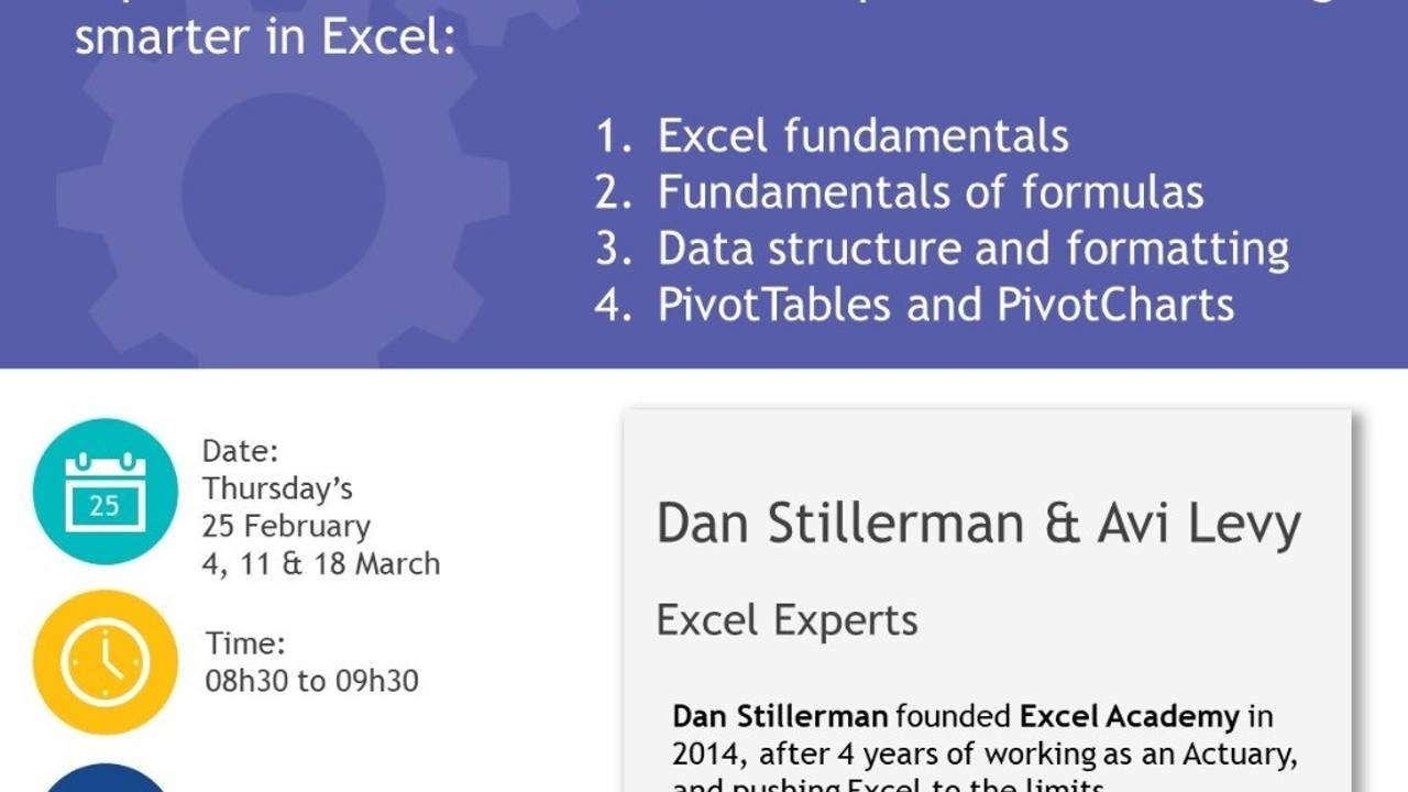 Ort Jet Excel Power Hour Series With Excel Academy