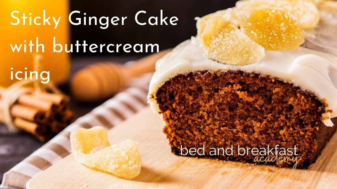 Classic Sticky Ginger Cake with Buttercream Icing recipe