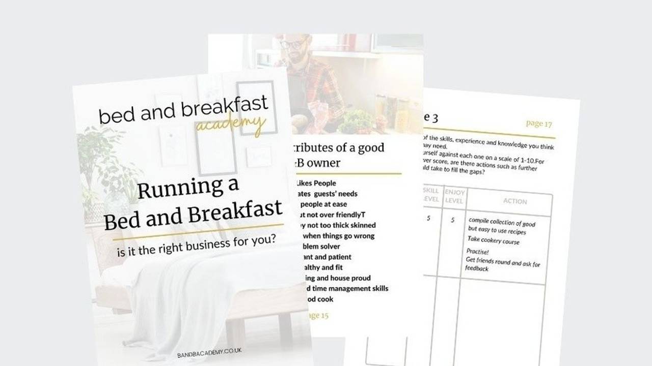Download the free pdf, Is running a bed and breakfast right for me?