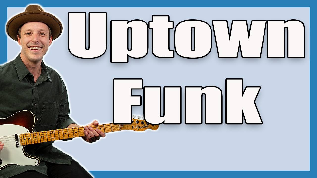 Bruno Mars Uptown Funk Guitar Lesson Tutorial