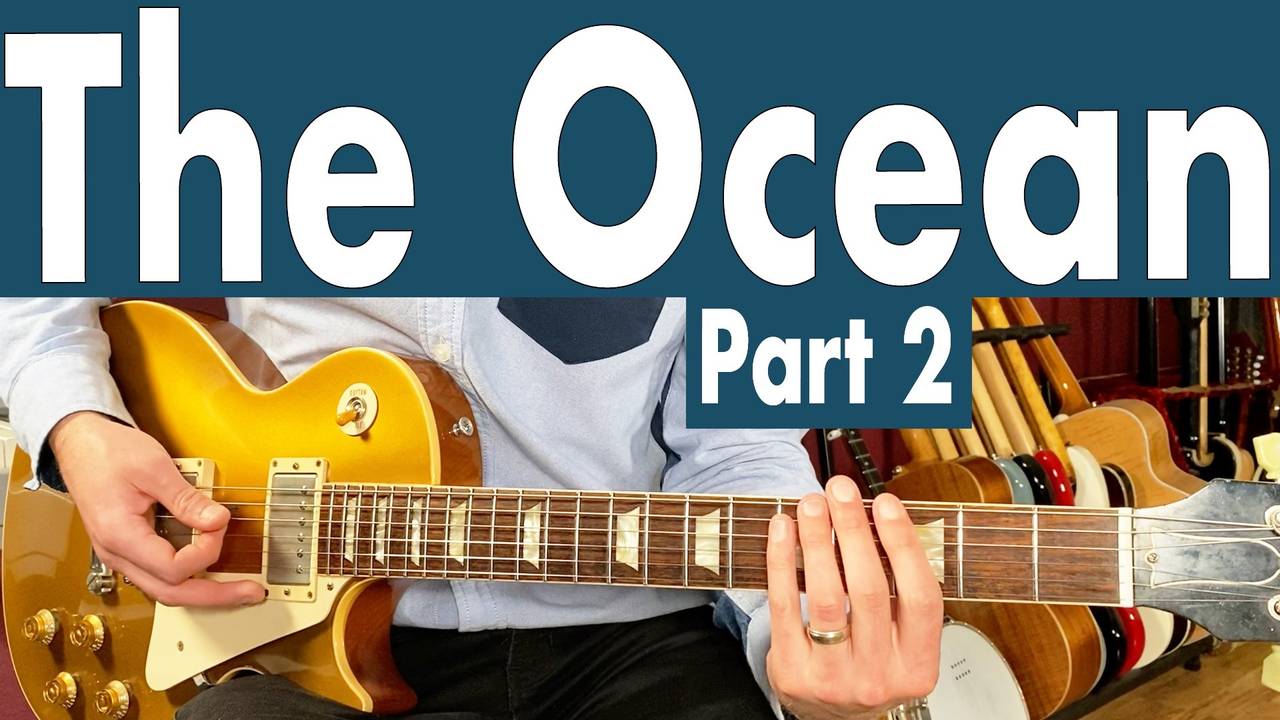 Led Zeppelin The Ocean Guitar Lesson + Tutorial + TABS Part 2
