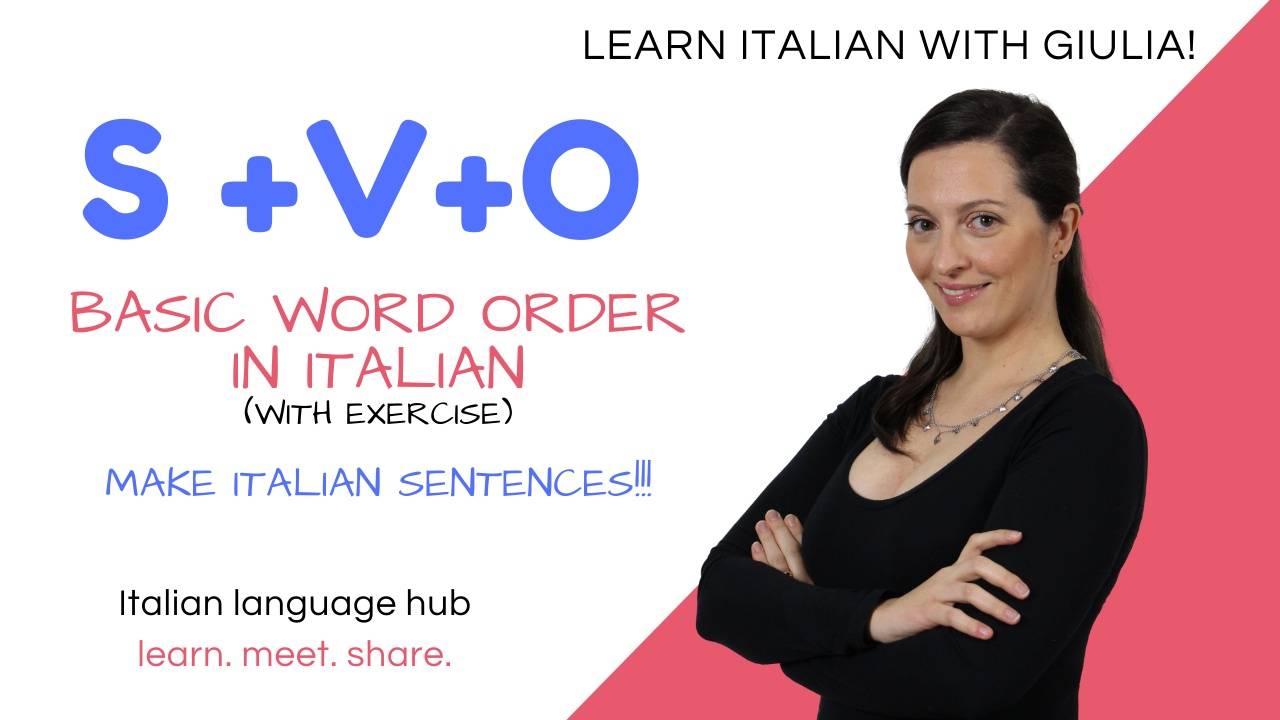 Basic Word Order in Italian Make an Italian Sentence