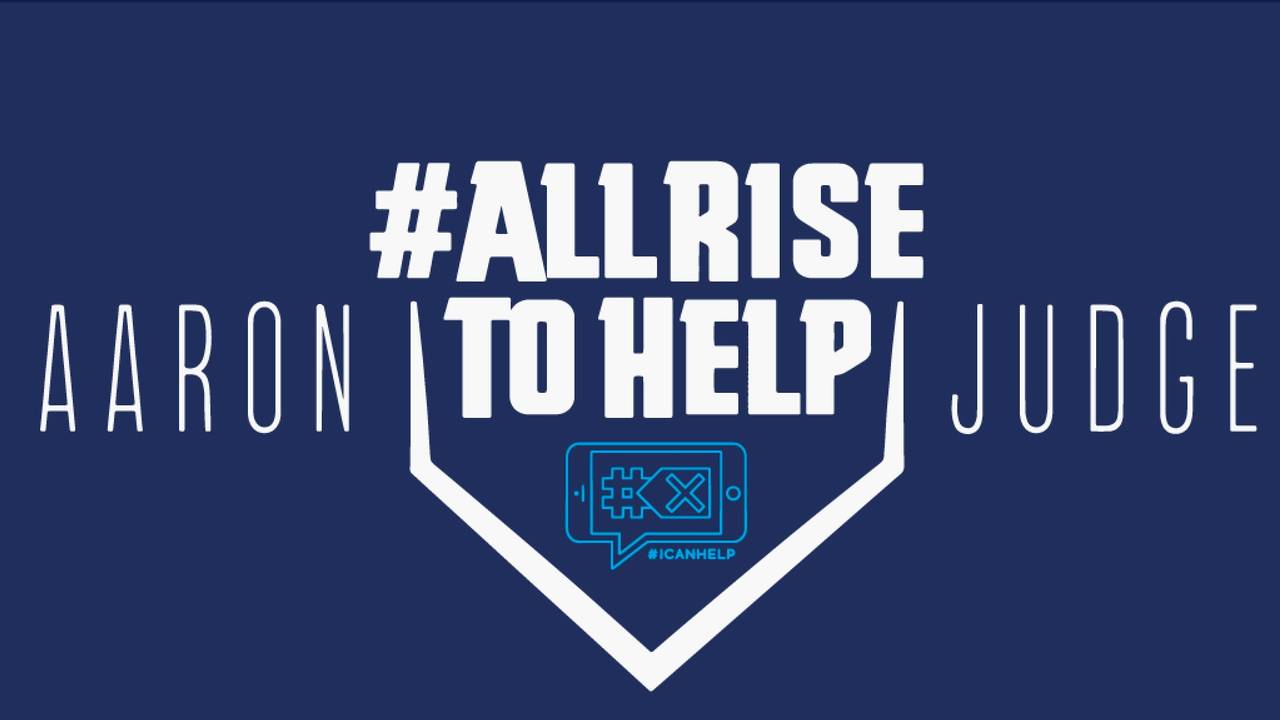 New York Yankee Outfielder, Aaron Judge, Teams Up with ICANHELP!