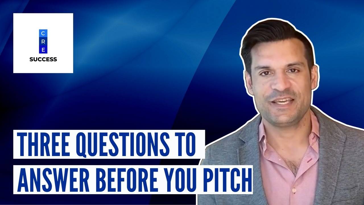 Three questions to answer before you pitch