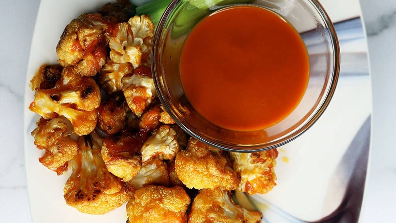 Vegan Cauliflower Buffalo Wings