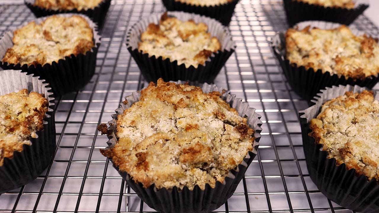 Banana Walnut Muffins with Coconut Flour