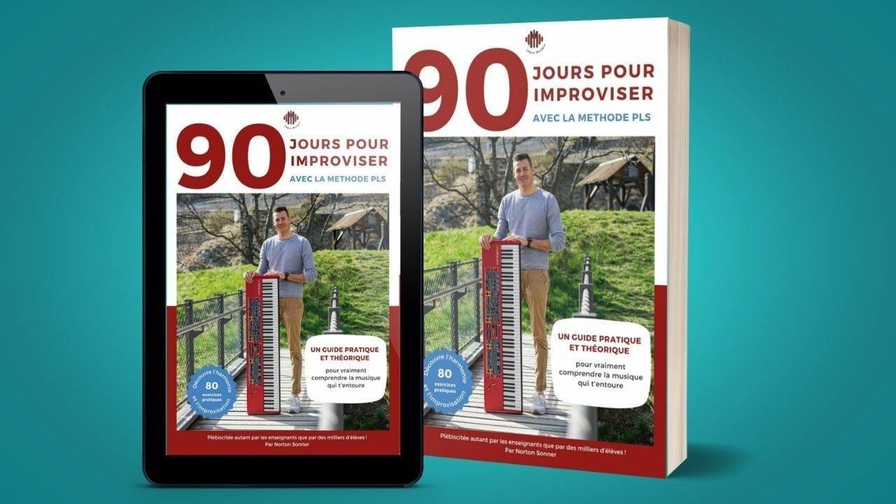90 Jours pour Improviser au Piano (Livre) | Impro Musique