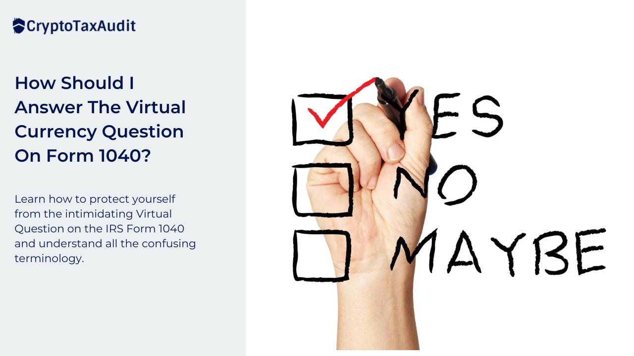 How Should I Answer The Virtual Currency Question On Form 1040?