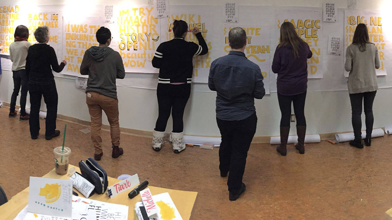 Participants Lettering In-Person Lettering Workshops