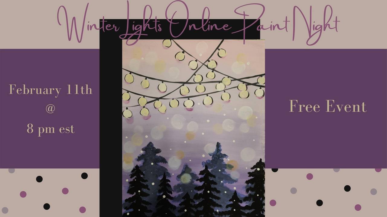 Free Paint Party Winter Lights