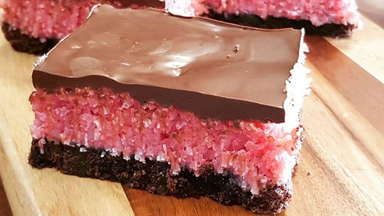 Cherry Ripe Slice
