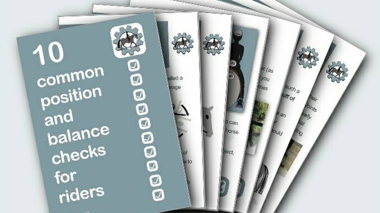 10 common position and balance checks for riders FREE 23 page PDF