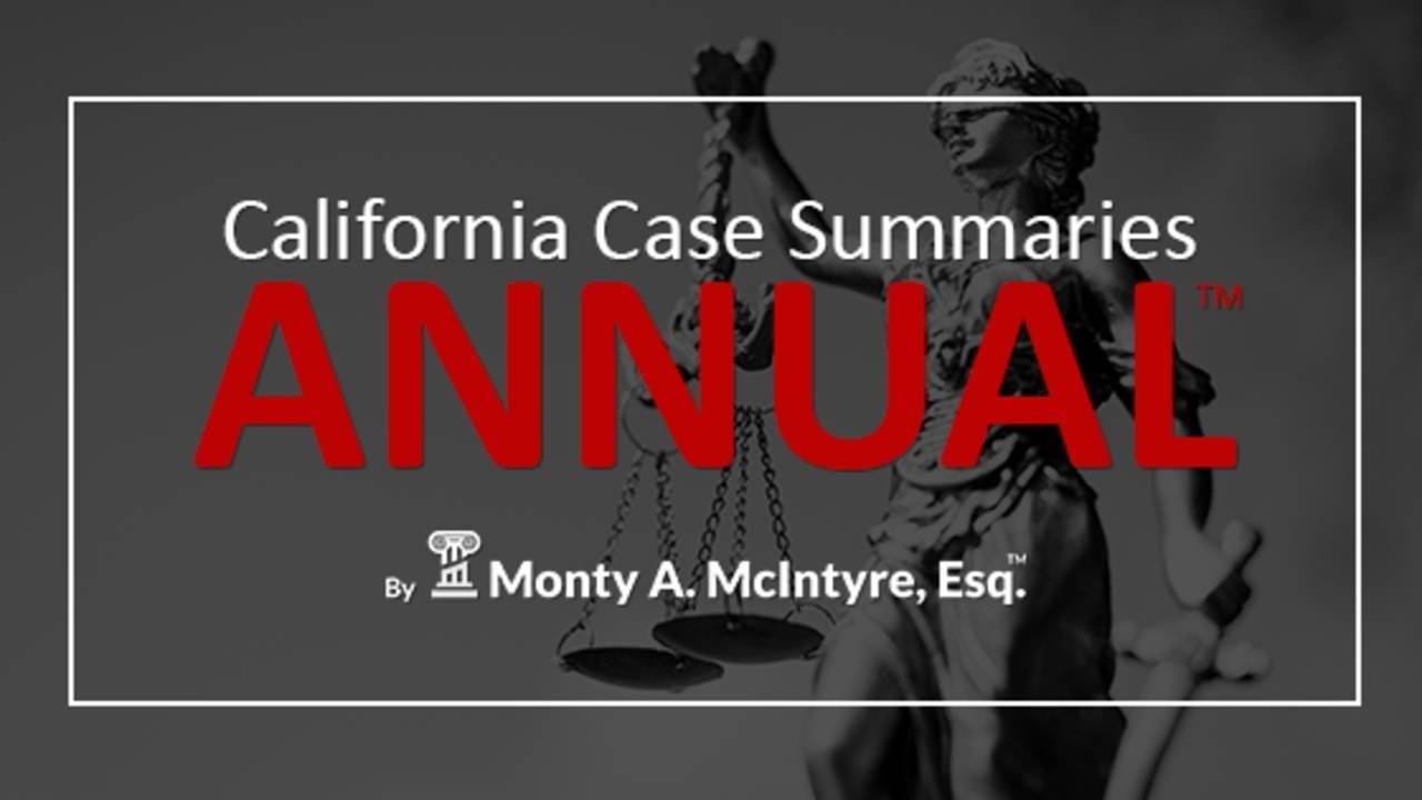 California Case Summaries Annual Real Property™
