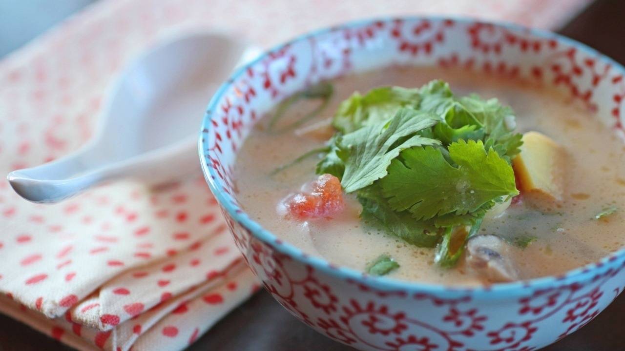 Thai Chicken Soup with Coconut Milk
