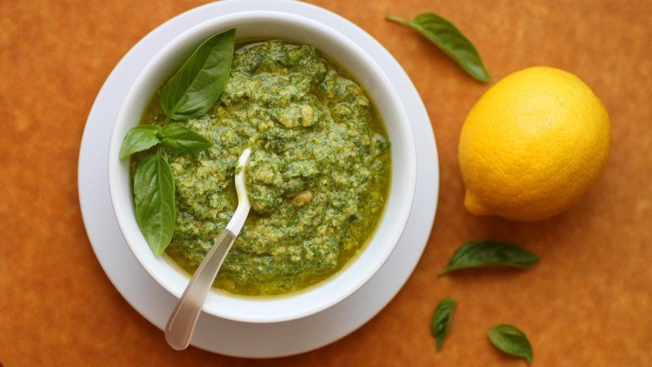 Dairyfree Lemon Basil Pesto