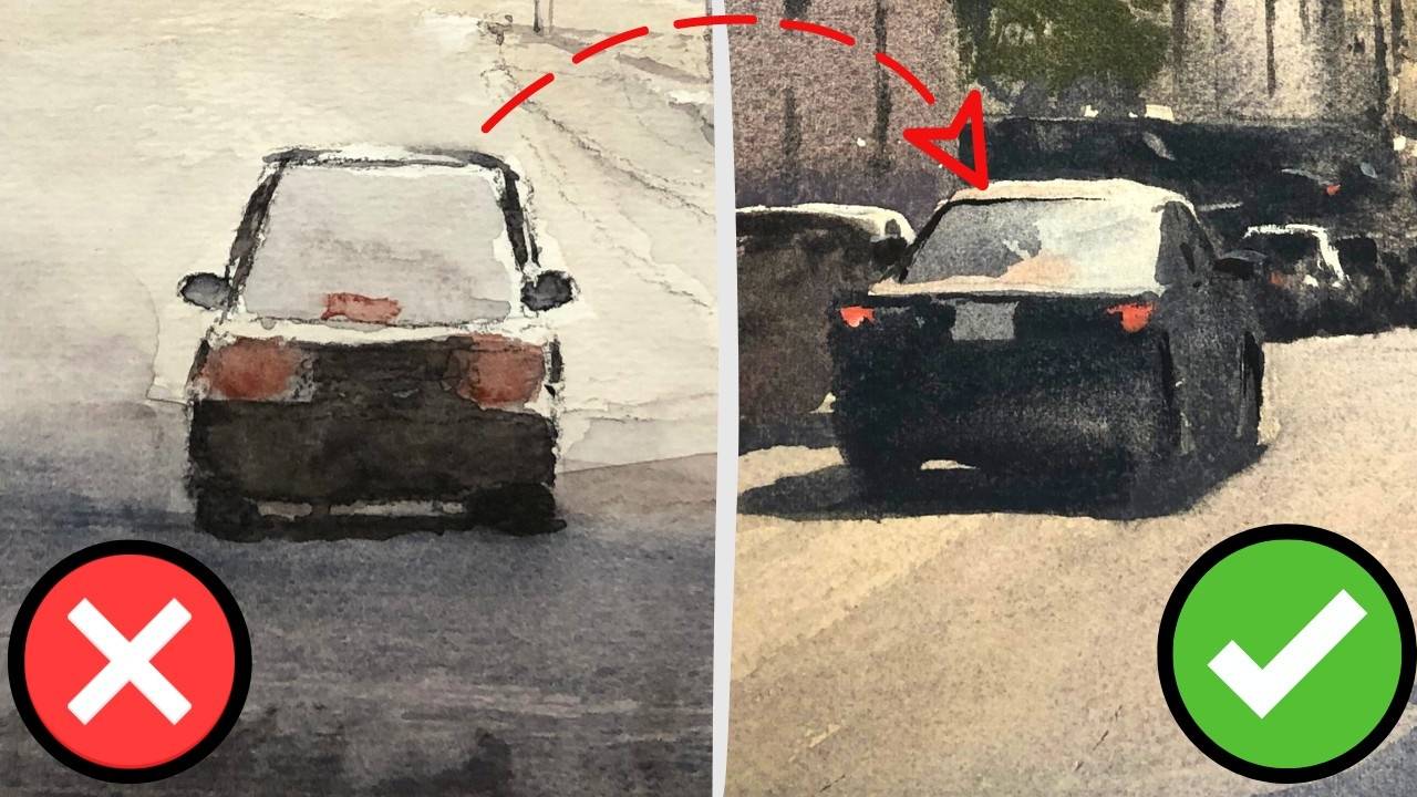 3 Tips to Paint Cars in Watercolor Learn to Paint Watercolor